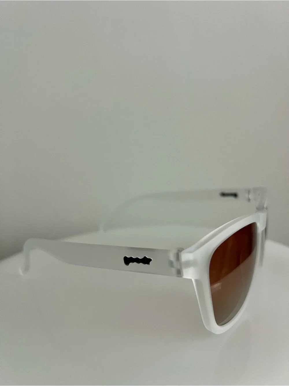 Goodr Frosted White Polarized Sunglasses | Root Beer Sommelier | NWT | UV400